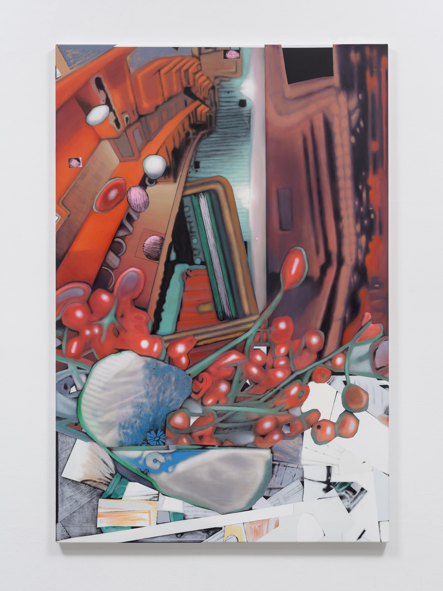 <i>Untitled</i>, 2024. Acrylic on poliester, 70 7/8 x 47 1/4 in (180 x 120 cm)